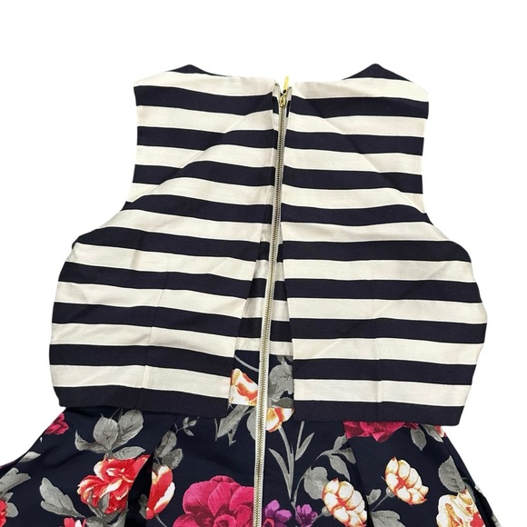 Anthropologie Moulinette Soeurs Split Print Striped & Floral Dress - Picture 6 of 10
